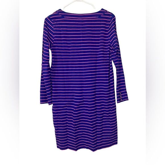 Lilly Pulitzer Pearl Beaded Cotton Striped Shift Dress - Picture 2 of 6